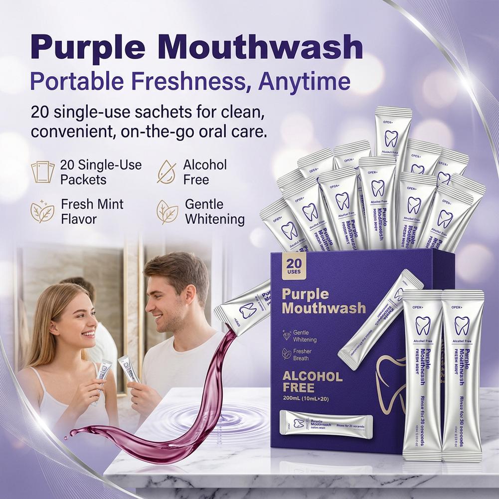 Mor Renkli Ağız Gargarası, Diş - Teeth Whitening Mouthwash incelemesi ve fiyatı